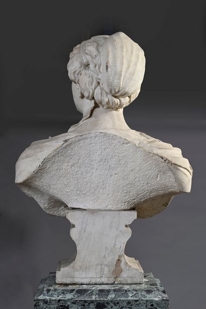 École NAPOLITAINE du début du XVIIIe siècle Buste de femme
Importante sculpture en...