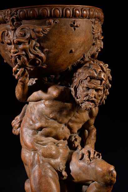 null Hercules dressed in the skin of Nemea
Terracotta model representing Hercules,...