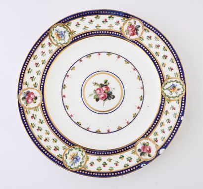 null Two plates "plain" in Sèvres porcelain of the late eighteenth century
One with...
