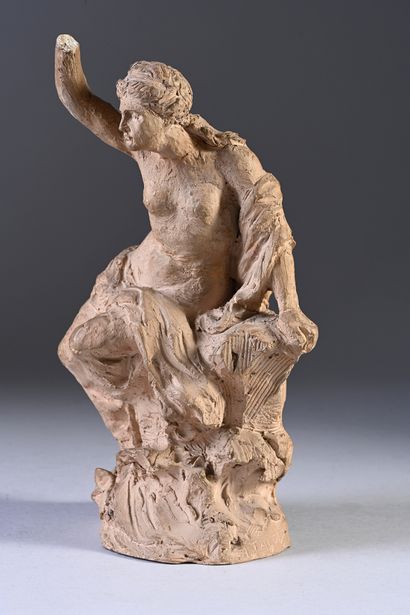Alexandre FALGUIÈRE (1831-1900) Clythie
Terracotta subject representing Clythia sitting...