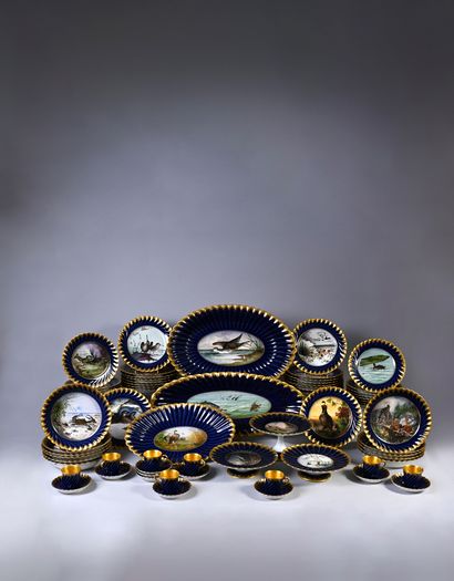 Part of a service in porcelain of Limoges...