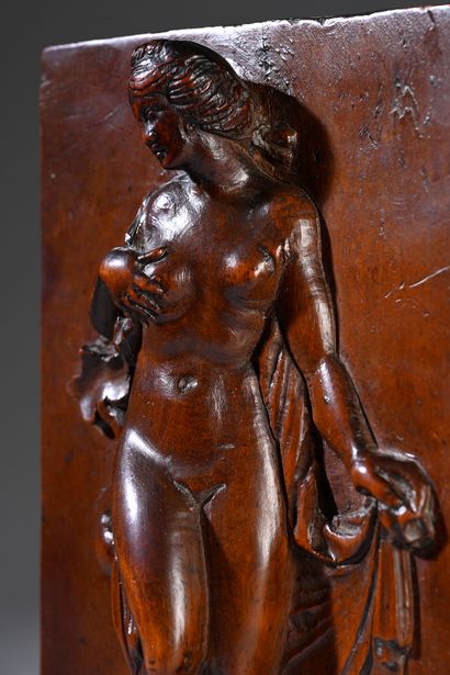null Pudique Venus.
Boxwood plaque carved in medium relief.
H. 16 x 11,5 cm
Beginning...