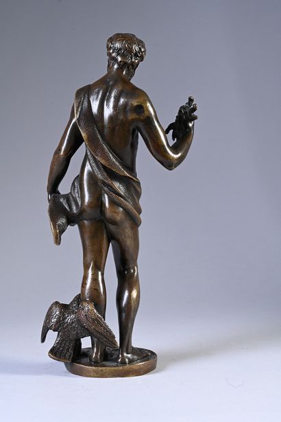 null Statue en bronze figurant Henri IV en Jupiter, représenté debout, un aigle à...