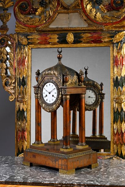 Rare portico clock in the Turkish style with...