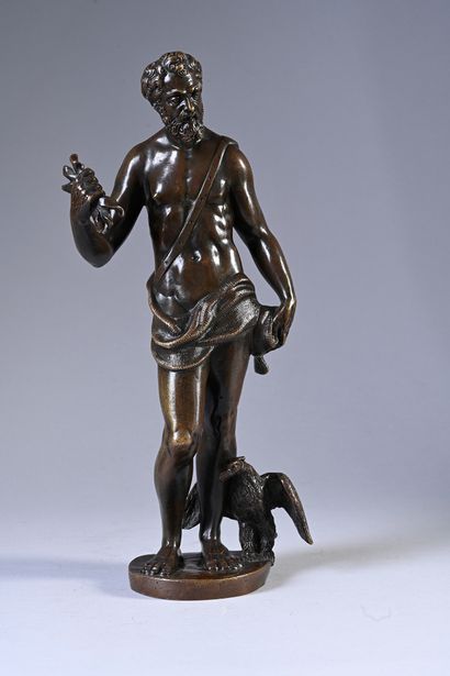 null Statue in bronze representing Henri IV as Jupiter, represented standing, an...