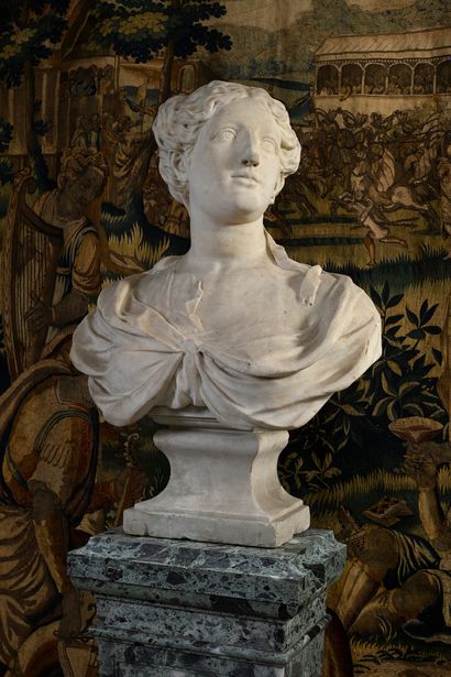 École NAPOLITAINE du début du XVIIIe siècle Buste de femme
Importante sculpture en...