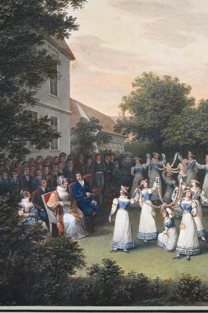 Johannes Maria MONSORNO (1768-1836) Réjouissances données à l'occasion de la «fête...