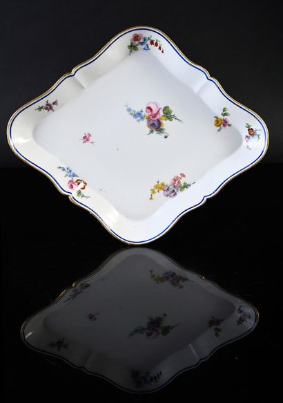 Diamond tray in porcelain of
Sèvres porcelain...