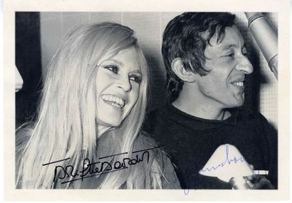 null BRIGITTE BARDOT / SERGE GAINSBOURG: A print from the 1970s, based on a photo...