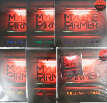 null MYLENE FARMER: Un ensemble de 6 disques maxi vinyles (6 titres) du titre «Rolling...