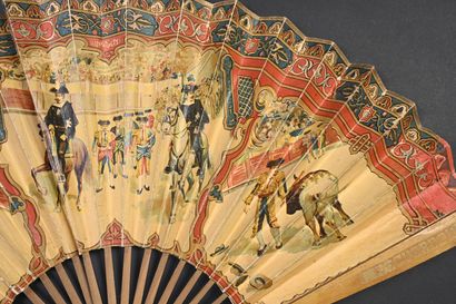null Recuerdo de España, Europe, circa 1890
Large folded fan, the double sheet printed...