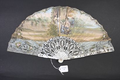 The Musketeers, Europe, ca. 1850
Folded fan,...