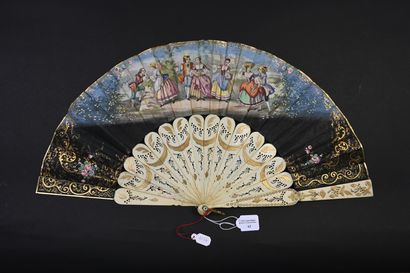 null Baskets of flowers, Europe, circa 1850
Folded fan, the double sheet in lithographed...