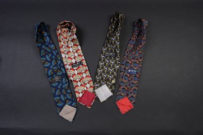 null Neckties, 20th century
In silk with fan decoration. From Nina Ricci, David Evans,...