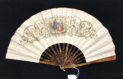 null Harvesting, Europe, ca. 1830-1840
Folded fan, the double sheet of lithographed...