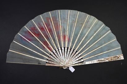 null 64 BIS
Billotey, The Poppies, ca. 1890-1900 
Folded fan, the silk leaf painted...