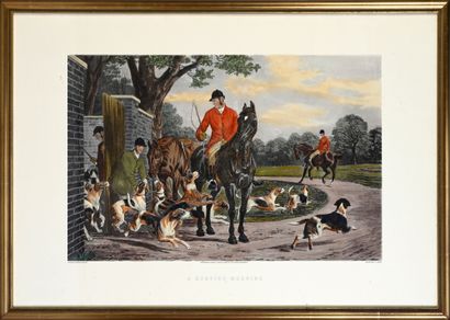 John Frederick Herring (1795-1865) Scenes de chasse
Trois lithographies en couleur
50...