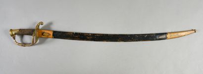 null Officer's saber model 1821, restored scabbard.