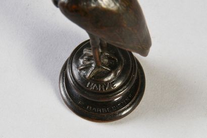 Antoine-Louis BARYE (1796-1875) Cigogne posée.
Rare bronze à patine brune, signée...