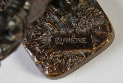 Pierre-jules MENE (1810 - 1879) Cheval de labour à l'écoute.
Rare bronze à patine...