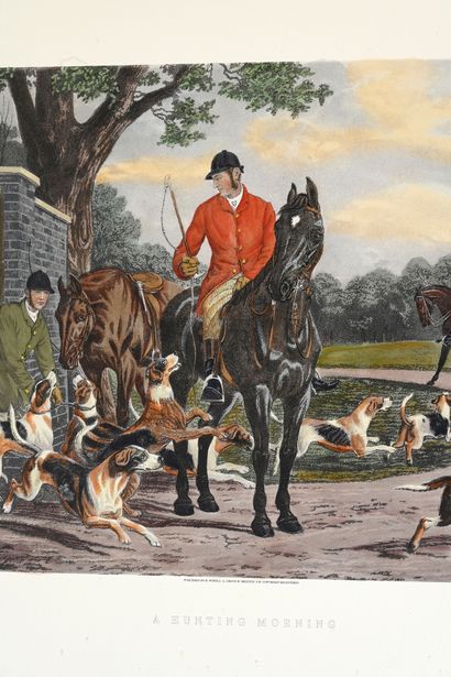 John Frederick Herring (1795-1865) Scenes of hunting
Three lithographs in color
50...