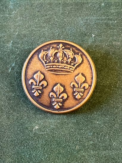 null Button for the outfit of the Count of Sarcus' crew (1818-1828)