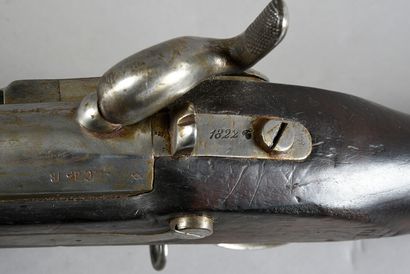 null Fusil modèle 1822 à silex de Dragon, platine de la « Manufacture Royale de Saint-Etienne...