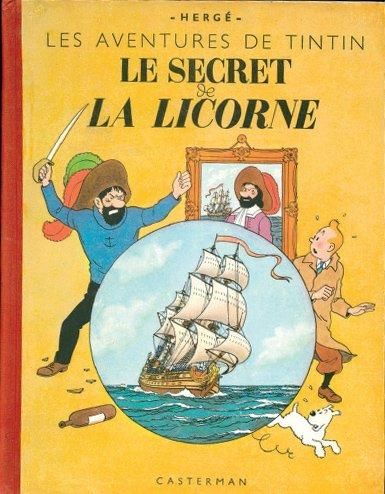 HERGÉ TINTIN 11. LE SECRET DE LA LICORNE. A20 EO Edition originale A20 blanc avec...