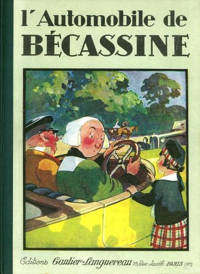 PINCHON BÉCASSINE 14. L'AUTOMOBILE DE BÉCASSINE. Edition originale de 1927 à l'état...