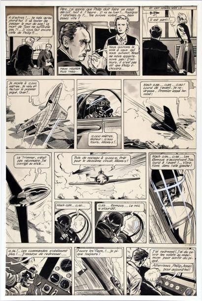 WEINBERG, Albert LE MUR DU SON. Planche publiée dans le journal Tintin n° 53 du 31...