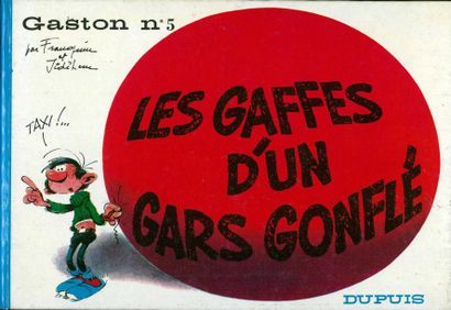 FRANQUIN GASTON 05. LES GAFFES D'UN GARS GONFLE. Edition originale au format à l'italienne...