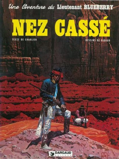 GIRAUD BLUEBERRY 21. NEZ CASSÉ. Edition originale cartonnée française à l'état de...