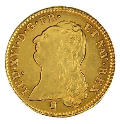 null Louis XVI, roi de France. Pièce en or signée Duvivier, datée 1786, représentant...