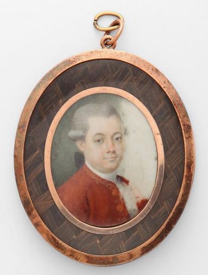 Ecole française de la seconde moitié du XVIIIe siècle Portrait d'un gentilhomme en...