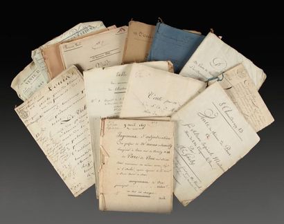 null Famille CASIMIR-PERRIER Archives de Pont sur Seine Important fonds de documents...