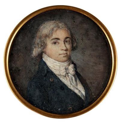 Ecole française de la fin du XVIIIe siècle Portrait de Charles Jean Marie Barbaroux...