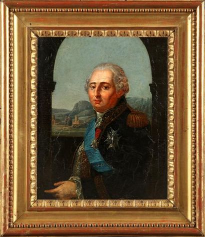 Ecole Française du XVIIIe siècle Portrait du Comte de Provence, futur roi Louis XVIII....