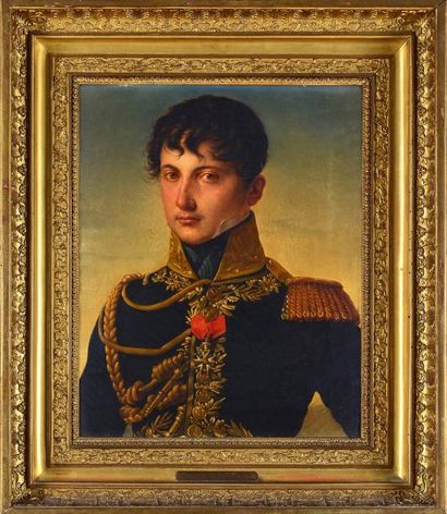 Ecole française du début du XIXe siècle Portrait de Joseph Marie Clary, colonel de...