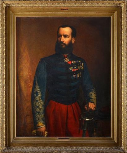 MASSE Portrait du Comte Clary, Aide de Camp de l'Empereur et gouverneur du Prince...