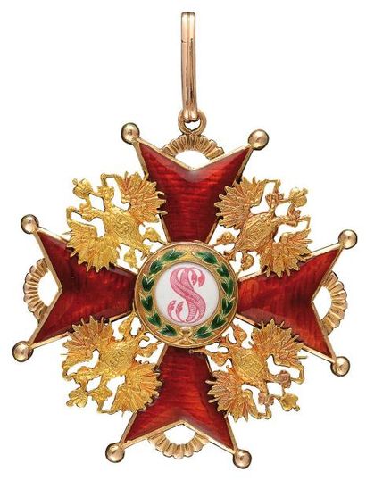 null Croix de l'Ordre de Saint-Stanislas, modèle de 3ème classe, à titre civil, en...
