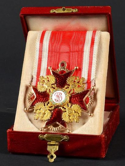 null Croix de l'Ordre de Saint-Stanislas, modèle de 2ème classe, à titre civil, en...