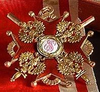 null Croix de l'Ordre de Saint-Stanislas, modèle de 2ème classe, à titre militaire,...
