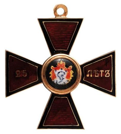 null Croix de l'Ordre de Saint-Wladimir, modèle de 4ème classe, à titre militaire,...