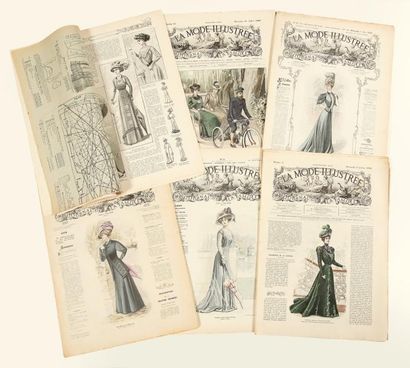 null La Mode Illustrée, Journal de la famille, 1896-1909, hebdomadaire créé en 1860,...