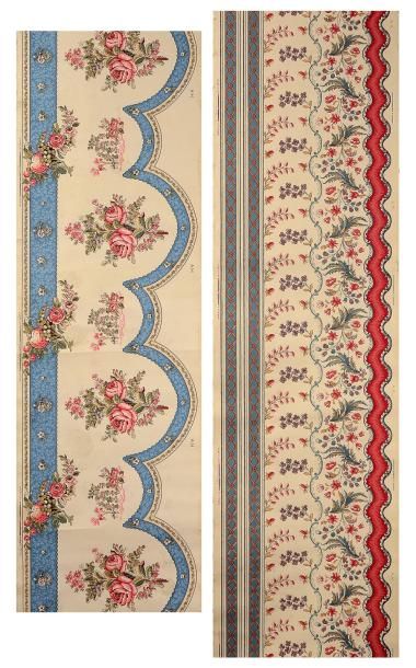 null Trois bordures de style Louis XVI, A Hans, vers 1930, décors similaires de bordures...