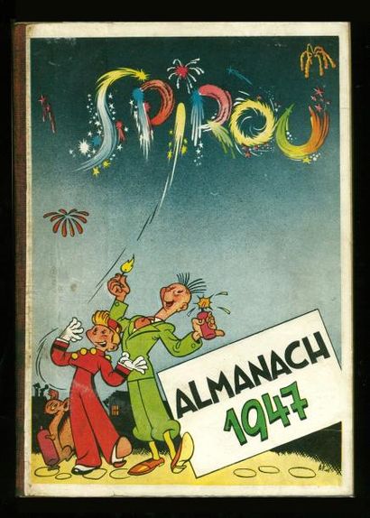 FRANQUIN SPIROU. Almanach 1947. Edition originale en très très bel état.