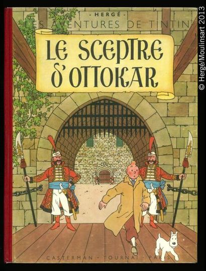 HERGÉ TINTIN 08. Le sceptre d'Ottokar. B1. Edition originale couleurs (1947). Dos...