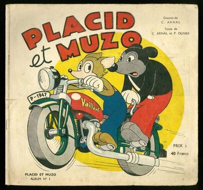 C.Arnal Placid et Muzo n°1 (1947). Rarissime édition originale en très bel état.
