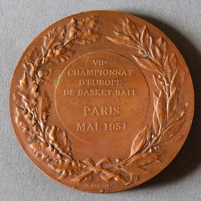 null Médaille officielle de participant en bronze pour les VIIème Championnats d?Europe...