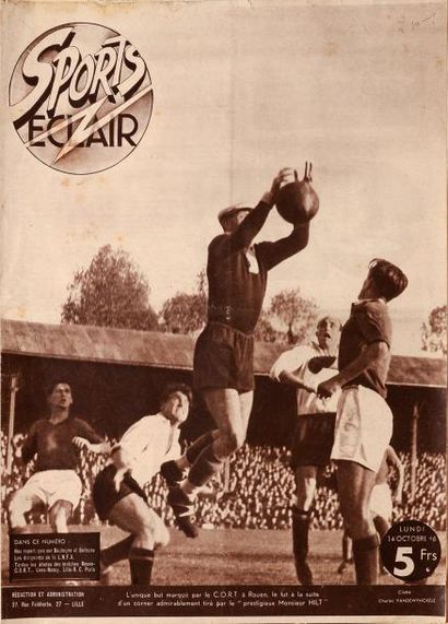 null Lot de 115 numéros de la revue Sport éclair. (le sport dans le Nord) de 1946...
